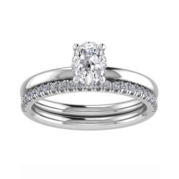 Elizabeth Lab Grown Oval Diamond Halo Ring