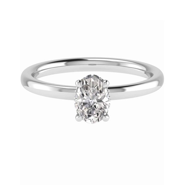 Elizabeth Lab Grown Oval Diamond Halo Ring