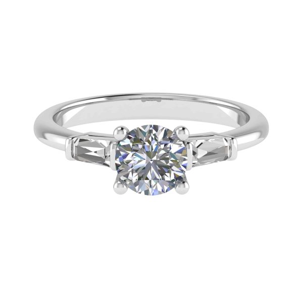 Ella Lab Grown Round Diamond Trilogy Ring
