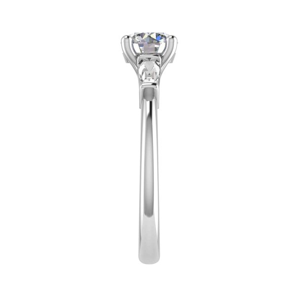 Ella Natural Round Diamond Trilogy Ring