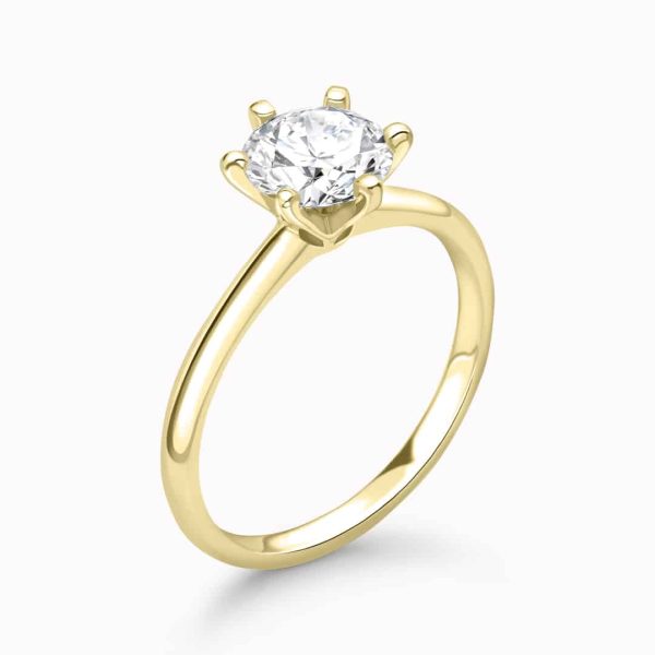 Emilia Lab Grown Round Diamond Solitaire Ring