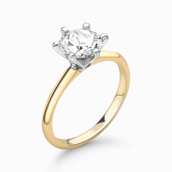 Emilia Lab Grown Round Diamond Solitaire Ring