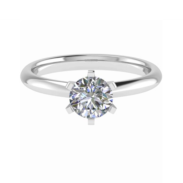 Emilia Natural Round Diamond Solitaire Ring