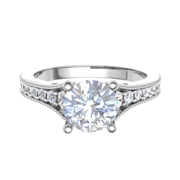 Emma Natural Round Diamond Vintage Ring