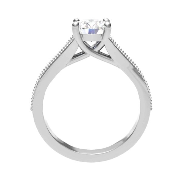 Emma Lab Grown Round Diamond Vintage Ring