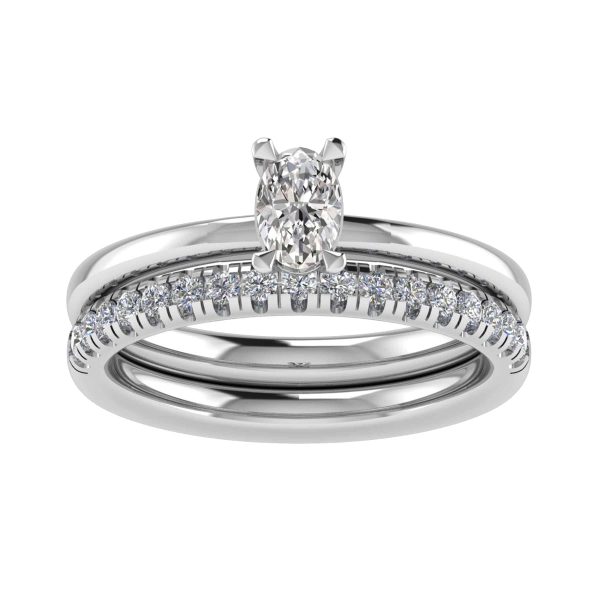 Erica Lab Grown Oval Diamond Solitaire Ring