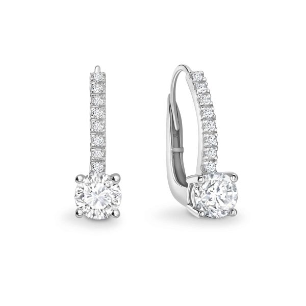 Diamond Hoop Earrings 1.20cts