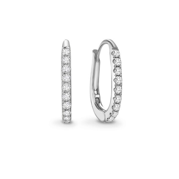 Brilliant Cut Diamond Hoop Earrings 0.25cts