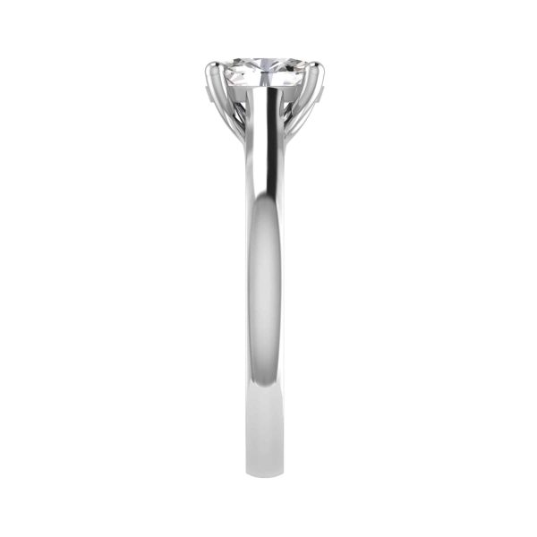 Faye Lab Grown Oval Diamond Solitaire Ring