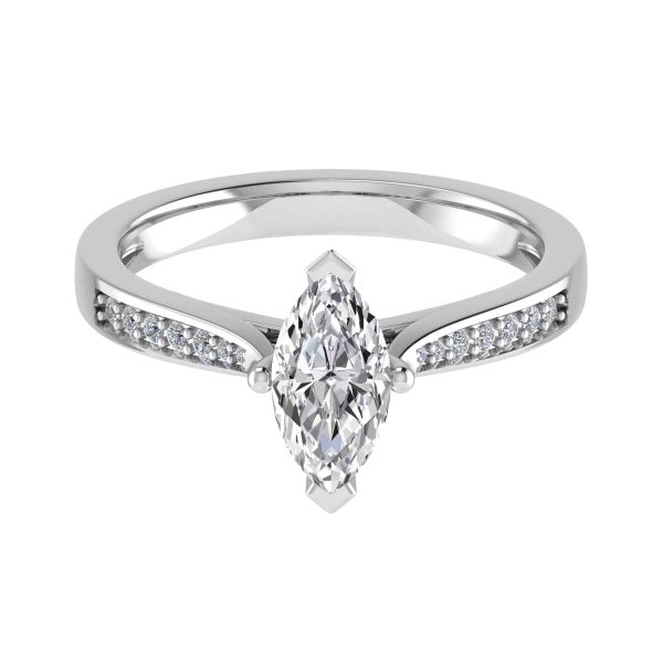 Fern Lab Grown Marquise Sidestone Ring