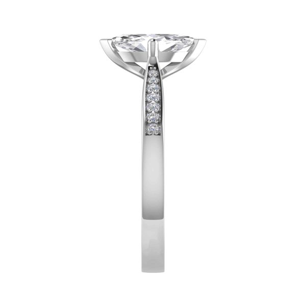 Fern Lab Grown Marquise Sidestone Ring