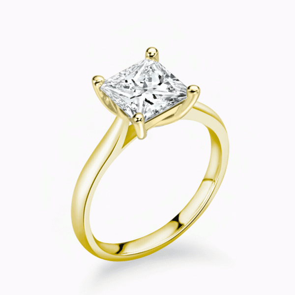 Faith Lab Grown Princess Diamond Solitaire Ring