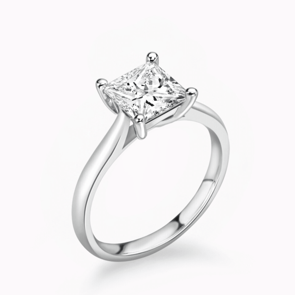 Faith Lab Grown Princess Diamond Solitaire Ring