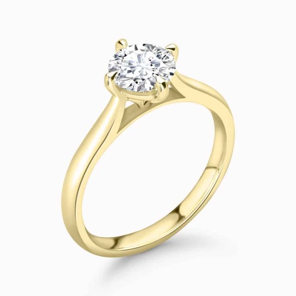 Gabriella Lab Grown Round Diamond Solitaire Ring