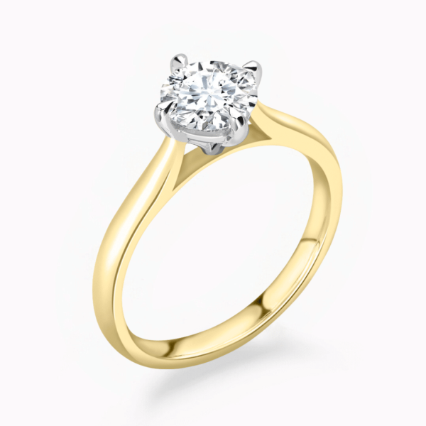Gabriella Lab Grown Round Diamond Solitaire Ring