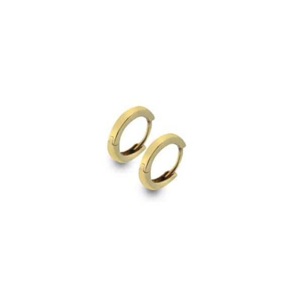 Yellow Gold Huggies Earrings