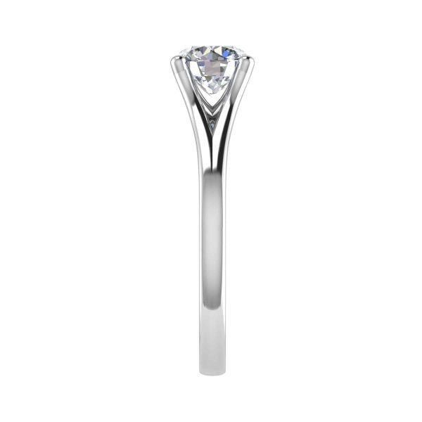 Gia Lab Grown Round Diamond Solitaire Ring
