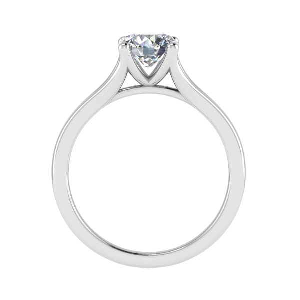 Gia Natural Round Diamond Solitaire Ring