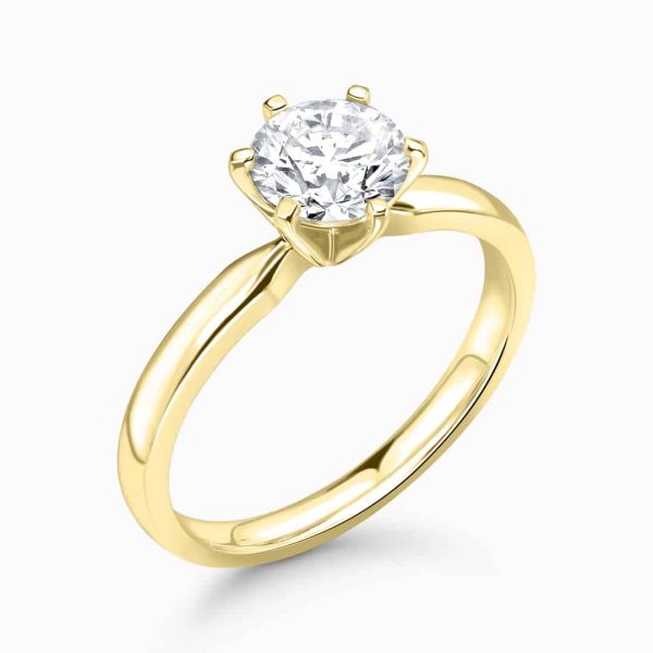 Giorgia Lab Grown Round Diamond Solitaire Ring