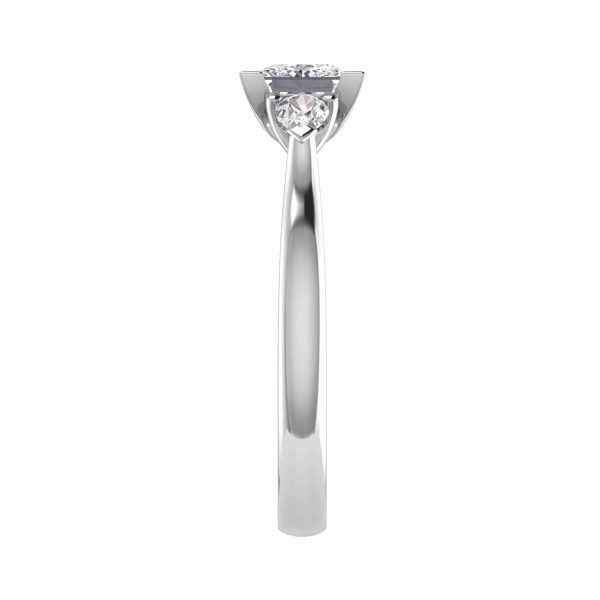 Halley Lab Grown Princess Diamond Trilogy Ring