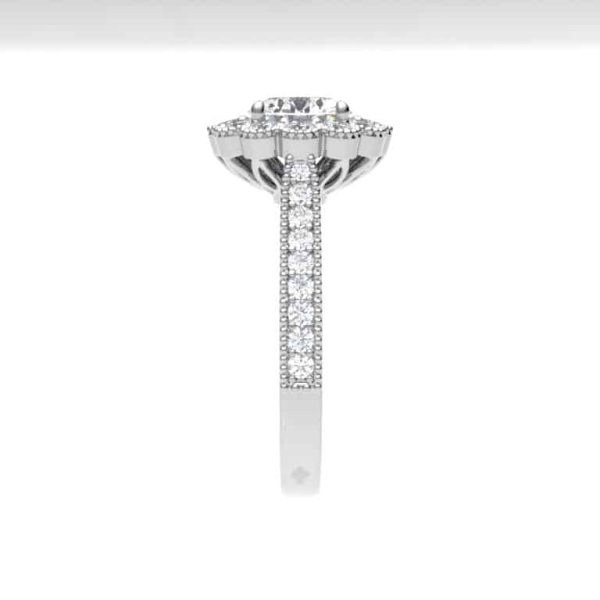 Harper Lab Grown Round Diamond Halo Ring