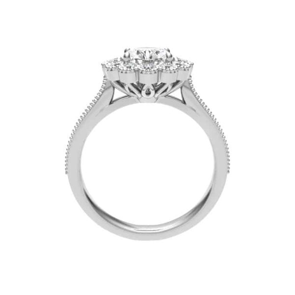 Harper Natural Round Diamond Halo Ring