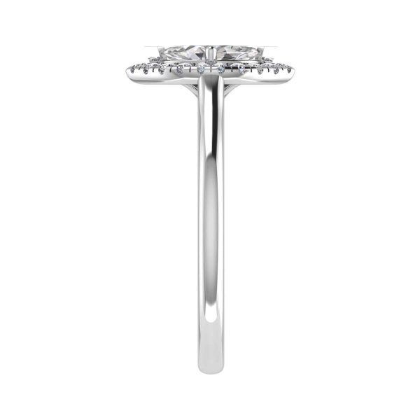 Havana Natural Marquise Halo Ring