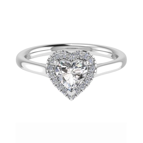 Havana Natural Heart Halo Ring