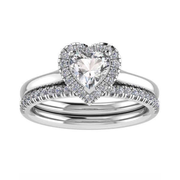 Havana Natural Heart Halo Ring