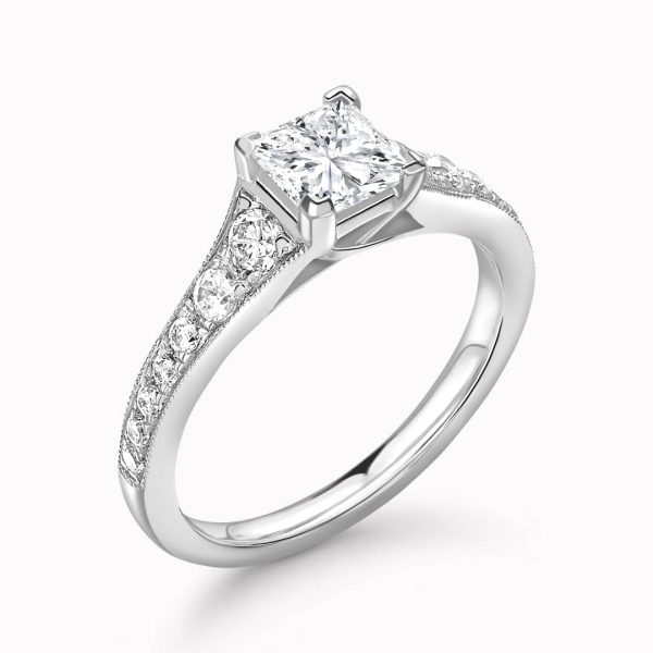 Hope Lab Grown Princess Diamond Vintage Ring
