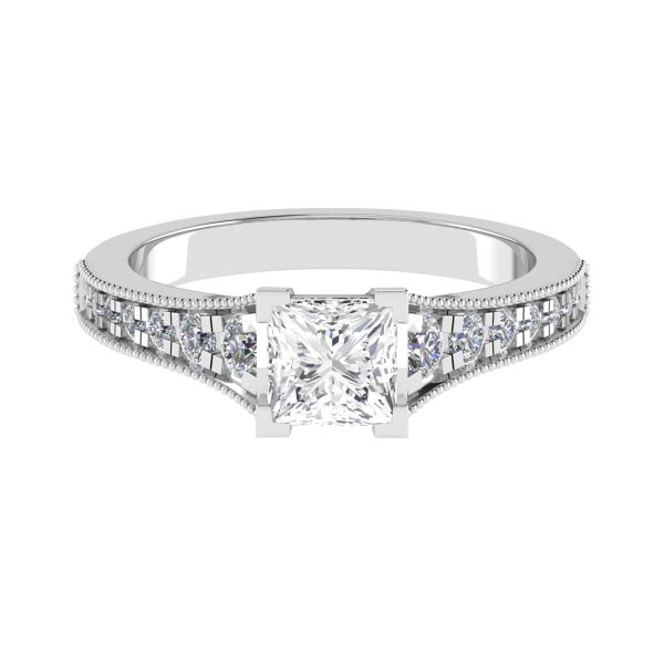 Hope Lab Grown Princess Diamond Vintage Ring