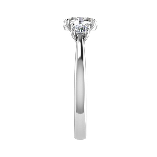 Iris Natural Oval Diamond Trilogy Ring