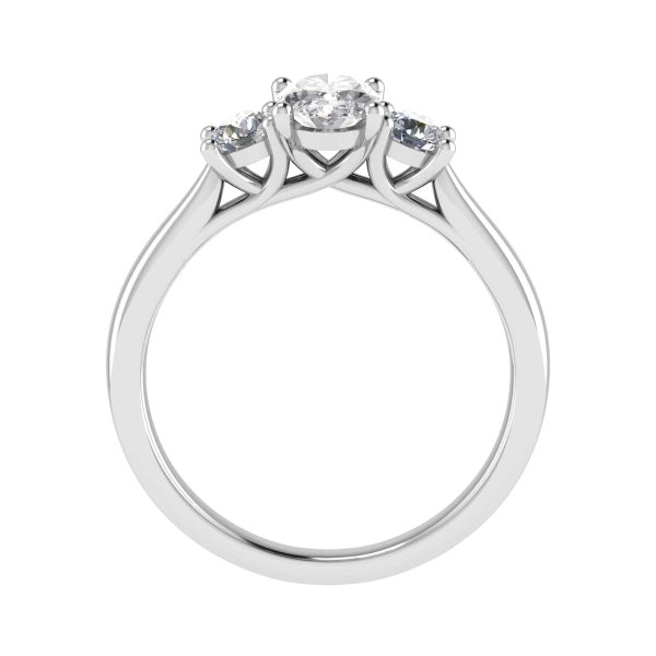 Iris Natural Oval Diamond Trilogy Ring