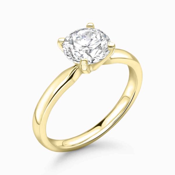 Isabella Lab Grown Round Diamond Solitaire Ring