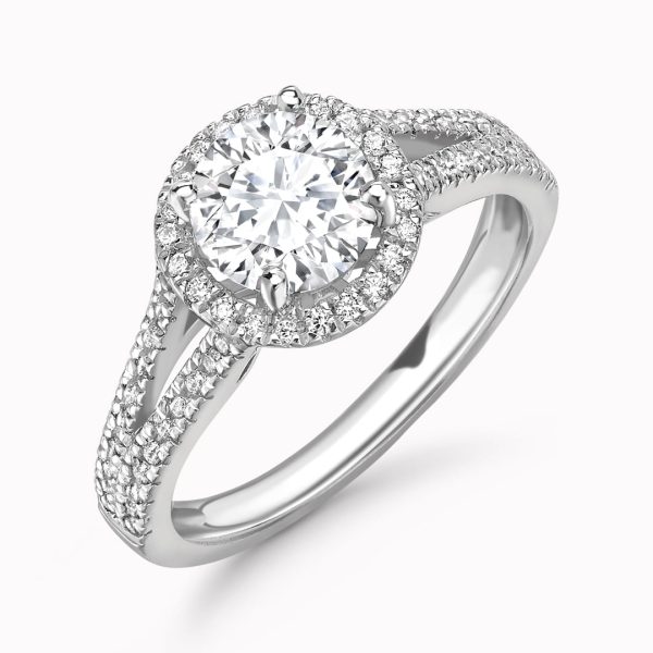 Isla Lab Grown Round Diamond Halo Ring