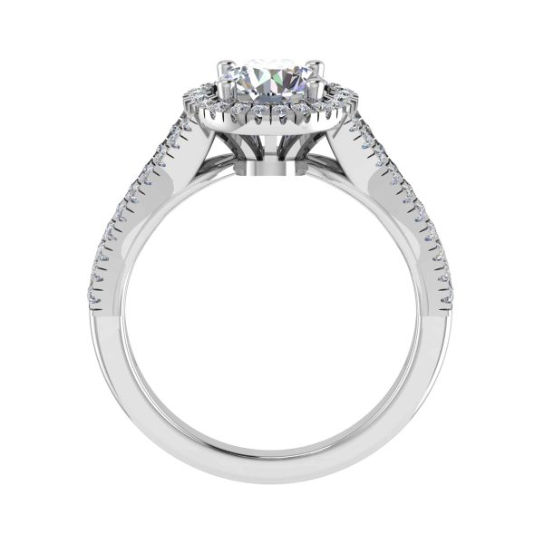 Isla Lab Grown Round Diamond Halo Ring