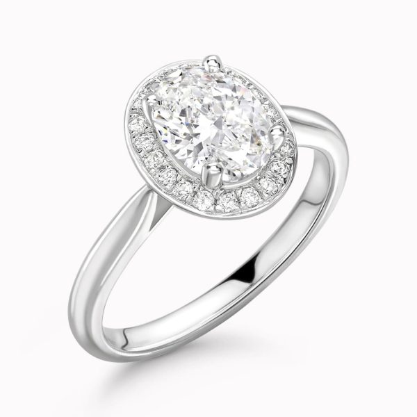 Kaya Natural Oval Diamond Halo Ring