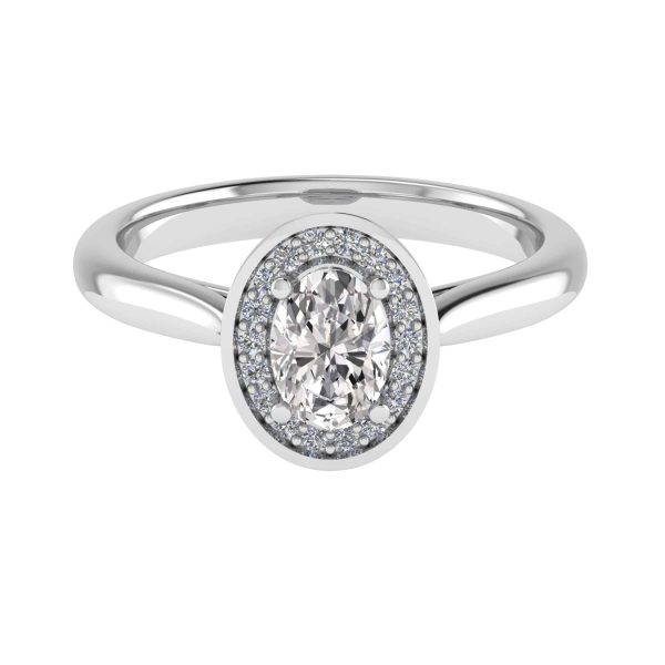 Kaya Lab Grown Oval Diamond Halo Ring