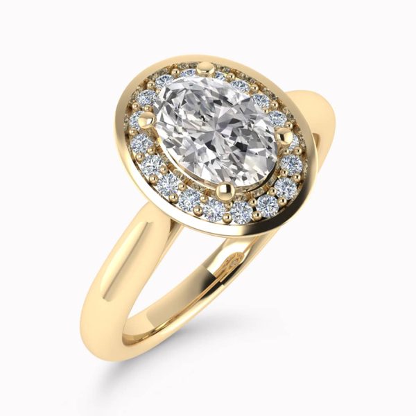 Kaya Natural Oval Diamond Halo Ring