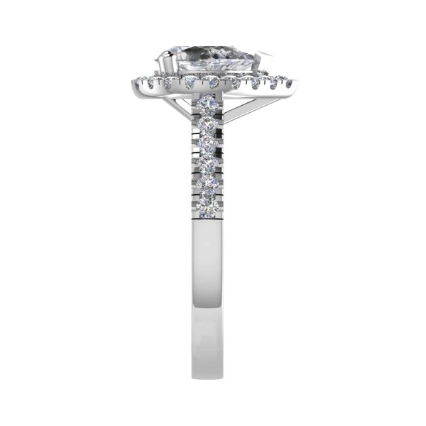 Kensington Natural Pear Diamond Halo Ring