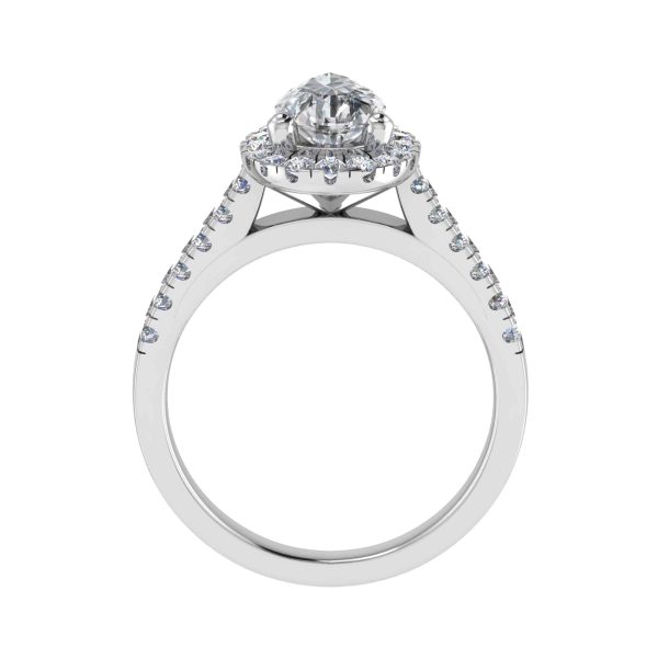 Kensington Lab Grown Pear Diamond Halo Ring