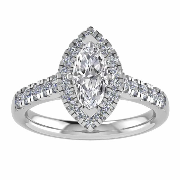 Kensington Lab Grown Marquise Halo Ring