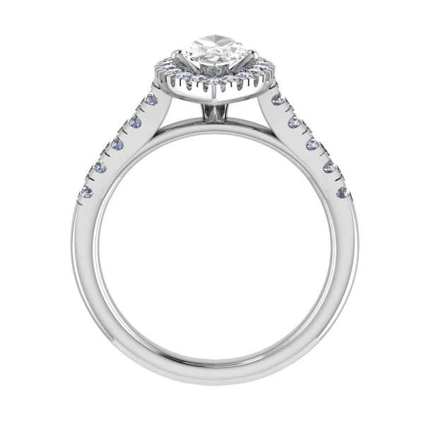 Kensington Natural Marquise Halo Ring