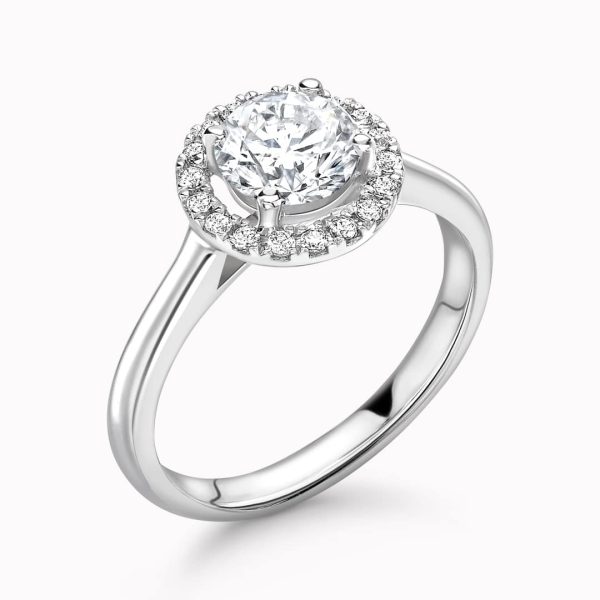 Layla Lab Grown Round Diamond Halo Ring