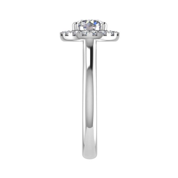 Layla Natural Round Diamond Halo Ring
