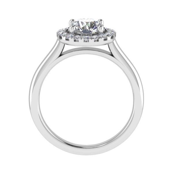 Layla Natural Round Diamond Halo Ring