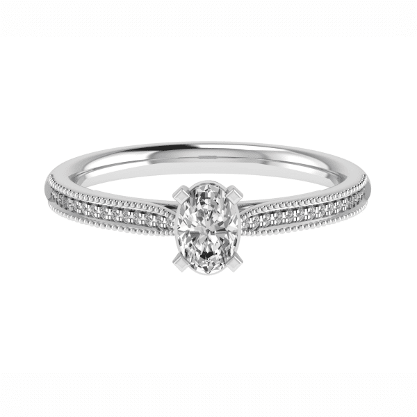 Cleo Natural Oval Diamond Vintage Ring