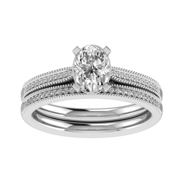 Cleo Natural Oval Diamond Vintage Ring