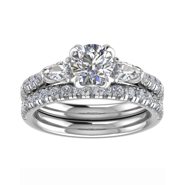 Lucy Natural Round Diamond Trilogy Ring