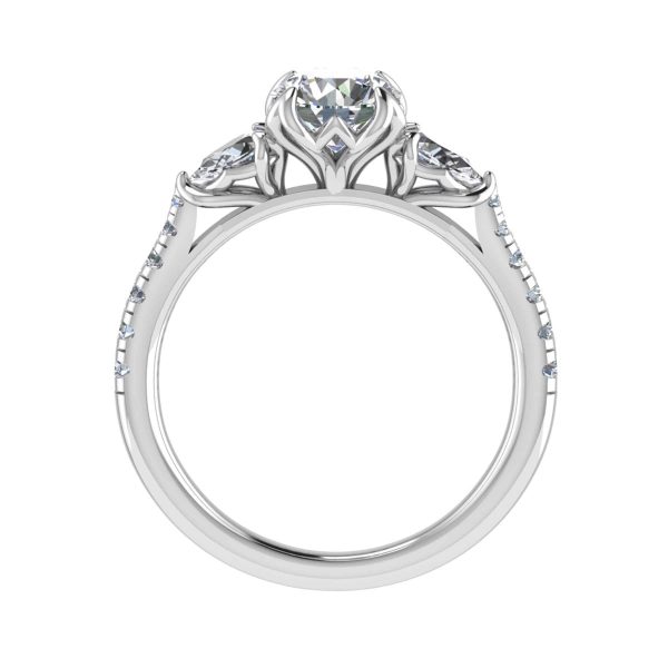 Lucy Lab Grown Round Diamond Trilogy Ring